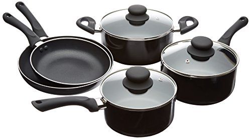 Amazon Basics Ceramic Nonstick Cookware, 8-Piece Set 2