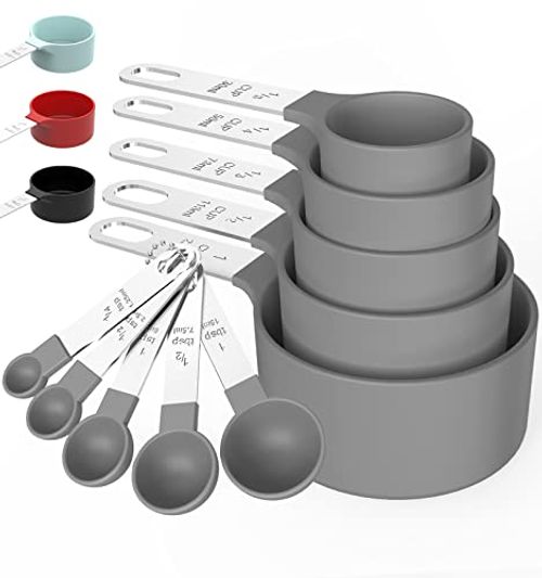 TILUCK Measuring Cups & Spoons Set 2